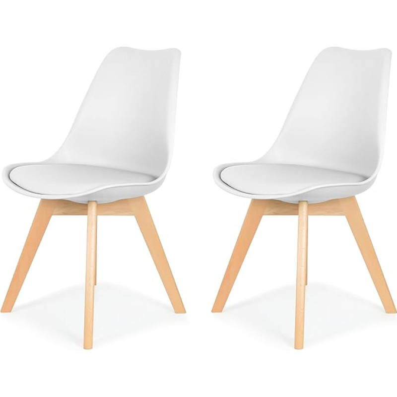 IHANA tool puidust polüpropüleenist kunstnahast valge Üks suurus