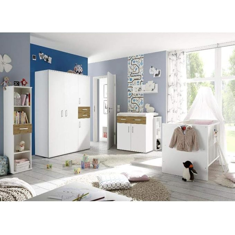 storado.de Sienna 4260498522750 Baby Room Set 7-Piece Matt White