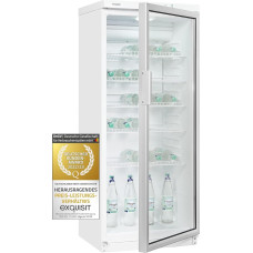 Exquisit Glass Door Fridge GKS290-GT-280E White | 290 L Net Capacity | White | Convection Cooling | Cooling | Glass Door | Drinks | LED Light | Grid Shelves