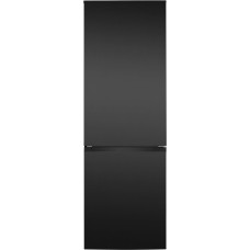 Bomann® XXL Fridge with Freezer Compartment 186 cm 60 cm Wide Fridge Freezer Freestanding Fridge Freezer Combination 4 Shelves Door Hinge Changeable 40 dB Refrigerator KG 7357 Black-inox