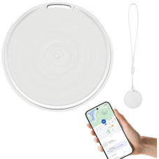 Glitfix GPS Tracker Android, Key Finder koos Google Find Hub rakendusega (ainult Android), IP67 Bluetooth Tracker, võtmehoidja, Air Tracker Android pagasile, kotidele, kohvritele, rahakottidele (valge, 1 tk)