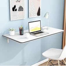 An der Wand montierter Klapptisch für Waschküche, an der Wand montierter Esstisch, zusammenklappbar, an der Wand montierter Computertisch, stabil und robust, für Arbeitszimmer, Schlafzimmer