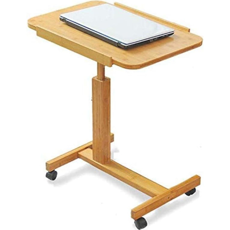 Tragbarer Laptop-Ständer, verstellbar, mobiler Schreibtisch, kompakter Computertisch, minimalistisches Design für Zuhause und Büro, einfaches Anheben und Bewegen, perfekt für Arbeit und Studium