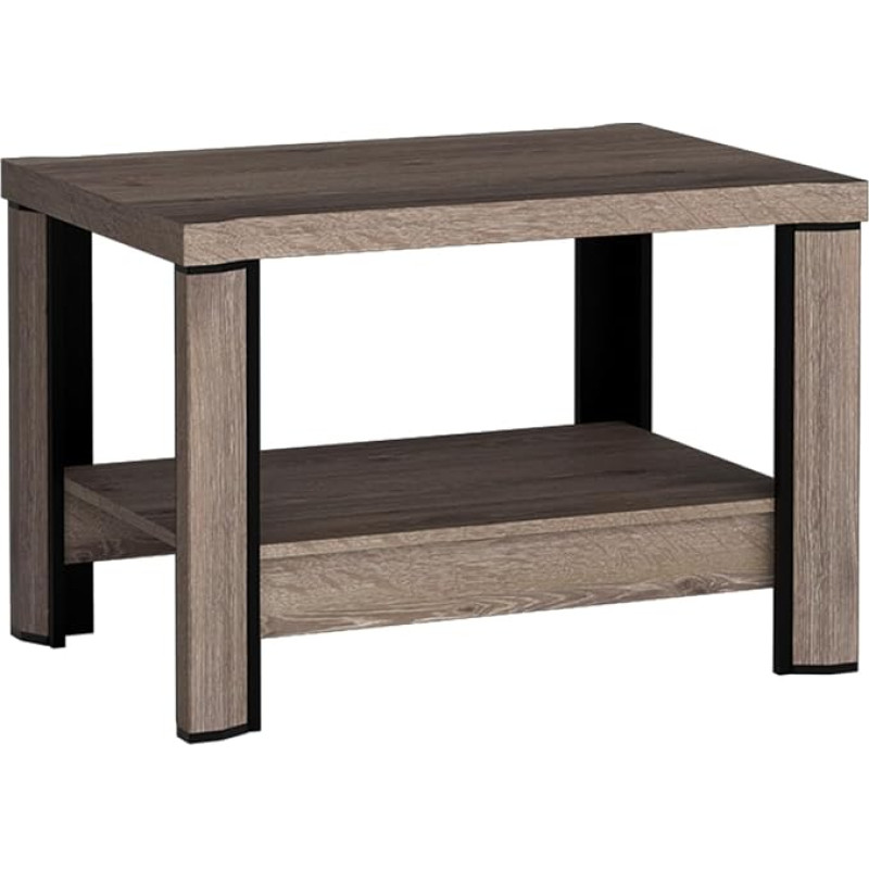 Mirjan24 Mannar M-14 kohvilaud, ristkülikukujuline diivanilaud, värvivalik, stiilne elutoa laud, 90 x 60 x 61 cm, naturaalsed toonid (Oak Truffle)