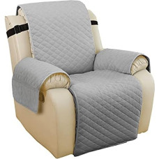 KXAOXGRC Diivanite käetugede kaitsekatted, 1 komplekt diivanikate, eemaldatav lastematt, tugitooli istuja, mööbli kaitse, kaitsekatted, pestavad käetugede katted (helehall, väike)