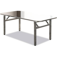 Kokkupandav töölaud, roostevaba terasist trestle laud, reguleeritav välitingimustes kasutatav laud telkimiseks, aeda, pulmadeks, pidudeks - mitmekülgne ja kaasaskantav