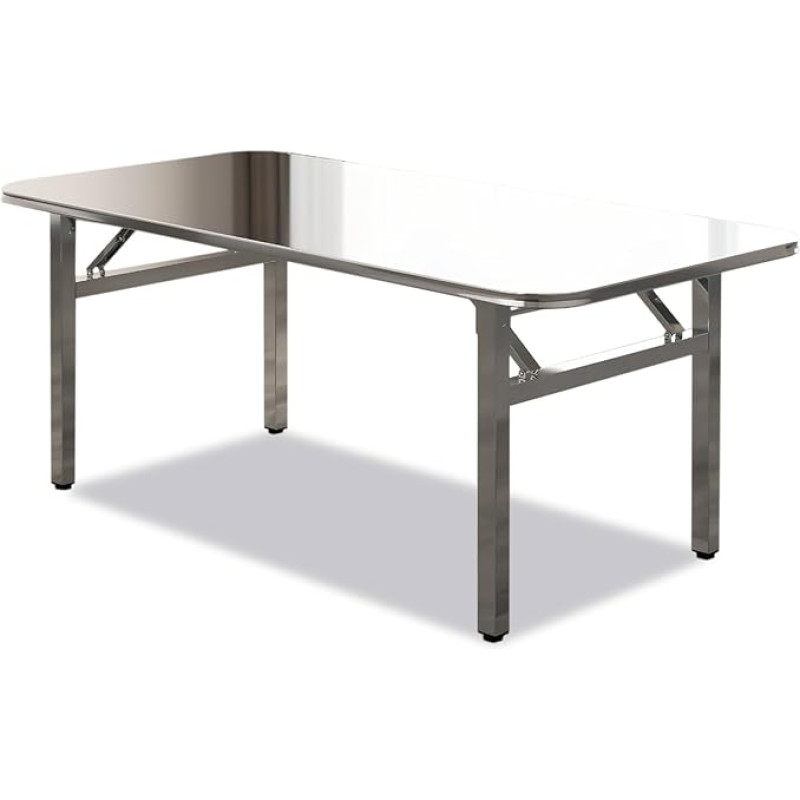 Kokkupandav töölaud, roostevaba terasist trestle laud, reguleeritav välitingimustes kasutatav laud telkimiseks, aeda, pulmadeks, pidudeks - mitmekülgne ja kaasaskantav