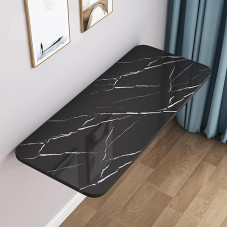 Generisch Klapptisch Platzsparender, wandmontierter Klapptisch, kompakte 50 x 40 cm große Schwarze Werkbank für PC, Esszimmer und Laptop, ideal für kleine Räume und Heimbüros