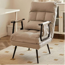 Verstellbares Schlafsofa, umwandelbarer Einzelsessel mit Kissen, Liegestuhl für Wohnzimmer, Schlafzimmer, Lesen und Mittagspause