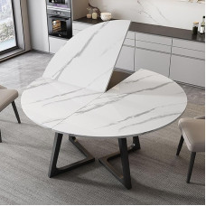 Kokkupandav ümmargune lauaplaat, ruumi säästev disain, suur puidust lauapikendus, ideaalne koduseks kasutamiseks, kaasaskantav ja mitmekülgne, lihtne hoiustada