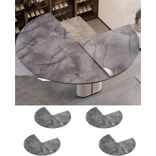 Hall marmorist ümmargune kokkupandav laud 4-st komplektist ruumi säästev ümmargune töölaud buffet Camping Restoran kokkuklapitav laud 170cm läbimõõduga