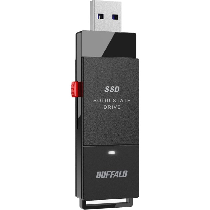 Buffalo 1TB SSD Put Portable SSD - USB 3.2 A & C Compatible Solid State Drive External Storage