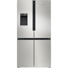 SIEMENS KF96IAPEA, iQ500, Smart French Door Fridge, 183 x 90.5 cm, 375 L Cooling & 199 L Freezer, noFrost, Multifunctional Shelf, Ice and Water Dispenser, AntiFingerprint, Brushed Steel
