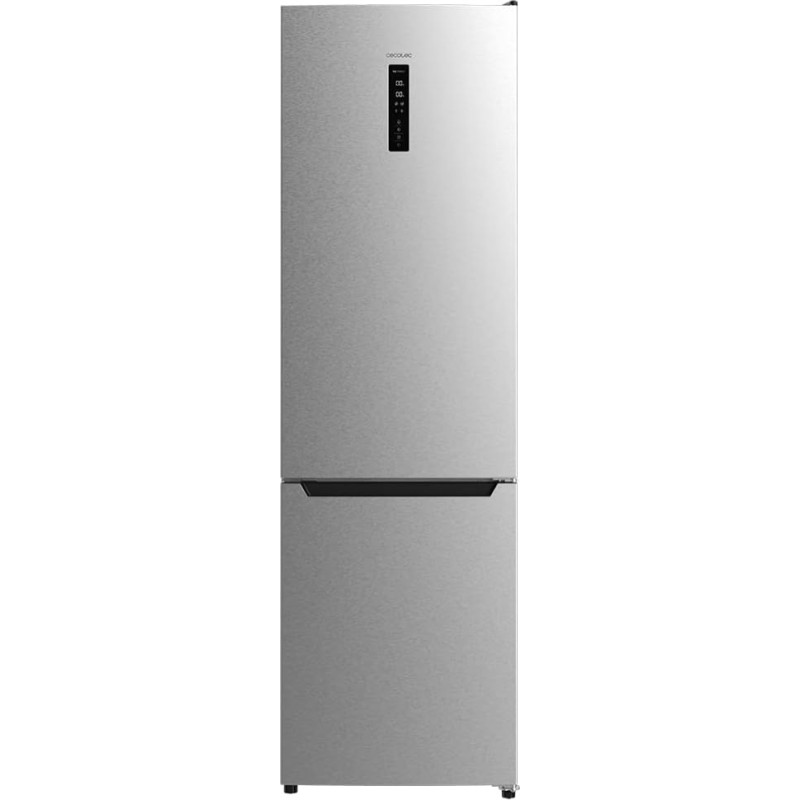Cecotec Frigorífico Combi 2 Puertas Bolero CoolMarket Combi 356 Inox D. 356 L, Altura 200 cm and 60 cm de Ancho, Bajo Consumo, Sistema Multi Air Flow, Total No Frost, 2 Cajones