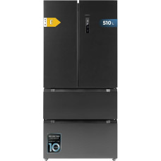 Cecotec Fridge French Door Dark 510 Litres Bolero CoolMarket FD 510 Dark E. 183 cm High, 84 cm Wide, Inverter Plus, Fast Cooling and Fast Freezing, MultiAirFlow, Total NoFrost