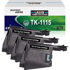 SINOPRINT Pack of 3 TK1115 Toner for Kyocera FS 1041 Toner Compatible with Kyocera TK-1115 TK1115 Toner Cartridges Black for Ecosys FS-1220MFP MFP FS1041 FS1320MFP FS-1220 MFP FS-1041