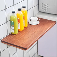 An der Wand montierter Klapptisch, an der Wand montierter Klapptisch mit Klappblatt, Klappbarer Wandtisch mit Klappblatt, Klapptisch mit Holzschreibtisch, Stark belastbare Klappwandtisch 60