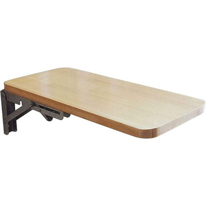 ZEQFEMKL Klapptisch aus Holz zur Wandmontage für Küche, Esszimmer, Büro, Arbeit, Laptop, Computer, zum Aufhängen, Klapptisch, umklappbar, Lerntische, klein/groß