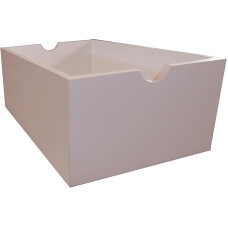 Massiivpuidust lahtised sahtlid naturaalsest männipuidust Karla kollektsiooni laudadele (valge)