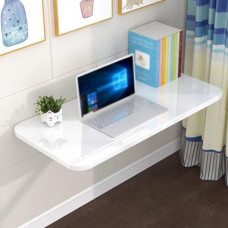 WESTWILD An der Wand montierter Klappschreibtisch, platzsparender herunterklappbarer Arbeitstisch, schwebender Laptop- und Esstisch mit Halterungen für Home Office, Arbeitszimmer, Schlafzimmer (27,6