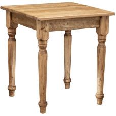 Maakondlikus stiilis täispuidust naturaalne viimistlus W70xDP70xH78 cm suurusega laud