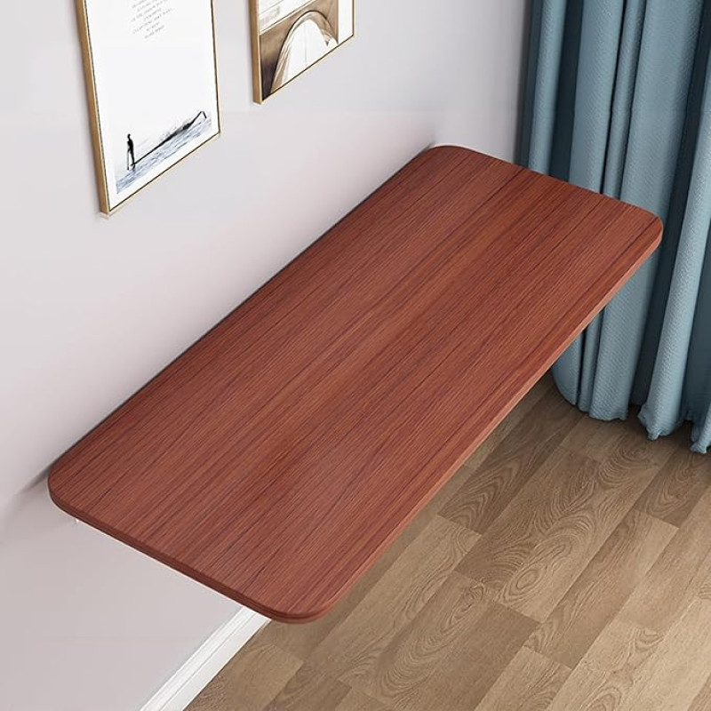 Generisch Klapptisch Platzsparender, wandmontierter Klapptisch in Teakholzfarbe, perfekt für kleine Räume, Home-Office, Bar, Laptop-Nutzung. Kompaktes 70 x 50 cm disain maksimaalse tõhususe tagamiseks.