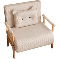 3-in-1 diivanvoodi nöörist, reguleeritava seljatoega, voodifunktsiooniga, padjaga, külalisvoodi, kokkupandav, kuni 150 kg (Hall)