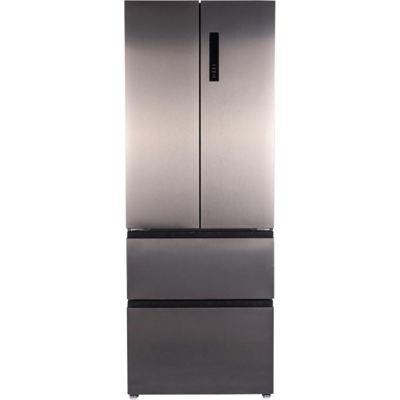 PKM FD443ENFDIX French Door Fridge Freezer 443 L | 2 Door with Display | Stainless Steel Design | 143 L 4 Star Freezer | No Frost | Display with Touch Control | Only 37 dB