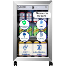 Equator - 2,3 cf Außen- und Innenkühler, IPX4 SS eingebaut/FS 85 leise Dosen, 42 dB