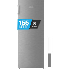 Heinrich´s Freezer 155 Litres, Temperature: -14 °C ~ -24 °C, Freezer, No-Frost Protection, 4 x Freezer Drawers + 1 x Freezer, LED Display, Airflow, Interchangeable Door Hinge, Alarm Function, (Inox)