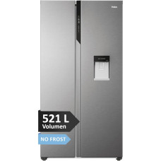 Haier Side-by-Side Cool Freezer Combination, HSR5918DWMP, Freestanding, No Frost, 177.5 x 90.8 x 65.9 cm, Side by Side Fridge with Water Tank, No Water Connection, Fridge Side by Side, 521 L