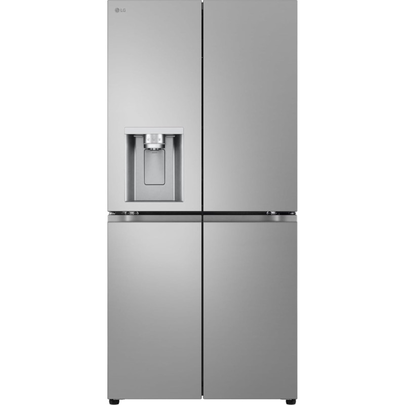 LG GML861PYPE Side by Side Slim Fridge, Class E, 506 L, Multi-Door Fridge with Freezer, Ice, Crushed Ice Water Dispenser with UV Nano, Total NoFrost, Smart Inverter Compressor, Wi-Fi