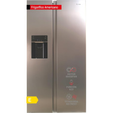 Corbero CFSBSH830NFXICE American Fridge | 513 L | Non-Frost Fridge | Inverter | Display + Water and Ice Dispenser | Eco Functions | Stainless Steel