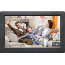 10,5-tolline digitaalne pildiraam, fotovideomängija kaugjuhtimispuldiga, digitaalne pildiraam, multi-slaidiesitus/4 akna ekraan, elektrooniline pildiraam