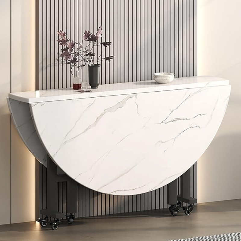 Platzsparender faltbarer Esstisch - multifunktionales kompaktes Design für kleine Räume, perfekt für Wohnungen, Heimbüro oder Esszimmer, maximieren Sie Ihre Wohnbereich