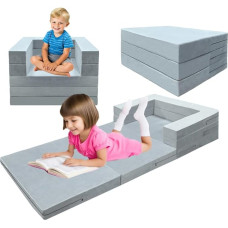 Generisch High Density Foam Folding Diivan, 3-in-1 magamistool, eemaldatav pestav kate, kokkupandav madrats, konverteeritav magamistool, tugitool voodi, korterisse, elutuppa