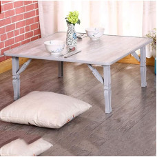 Klappbarer Esstisch - vielseitiger Garten- und Arbeitszimmertisch, madaliges Erkerfenster-Design, kompakt, 70 x 70 x 30 cm, perfekt für kleine Räume und Entspannung