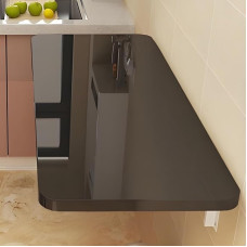 Wandmontierter Klapptisch Wandmontierter Klapptisch, Klappbarer Wandschreibtisch Funktioneller Hängeschreibtisch Klapptisch Wandmontage Mit Verstellbaren Stahlhalterungen Weiß L50xB30cm(L19.