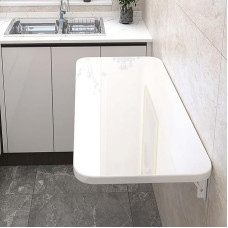 ZEQFEMKL Schwebender, an der Wand montierter Klapptisch für kleine Räume. Klappbarer Wäschetisch. Platzsparende Lösung für Küche und Esszimmer.