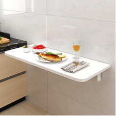 Klapptisch Platzsparender, an der Wand montierter Klappschreibtisch. Kompakter schwebender Tisch für das Home Office, Arbeitszimmer, Küche und Schlafzimmer. Vielseitiger Computer- und Esstis