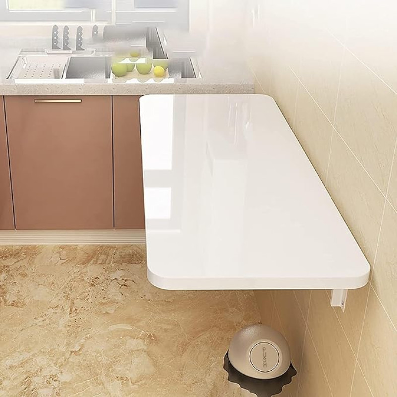 Klapptisch Platzsparender, moderner, wandmontierter Klappschreibtisch. Vielseitiger Klapptisch für kleine Räume, perfekt für das Home-Office, Arbeitszimmer, Wohnzimmer und minimalistisches D