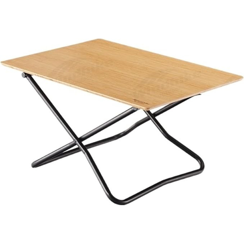 Tragbarer Picknick-Klapptisch mit erweiterem Schreibtisch-Bambusbrett und 30 kg Tragkraft, ideal für Camping und Outdoor-Aktivitäten