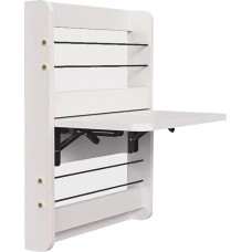 plmmdp Wandtisch Klappbar, Klapptisch Wand, Klapptisch, Wand Schreibtisch Mit Ablageflächen, Wandklapptisch für Küche, Schlafzimmer, Büro(White,23.6x14.1in/60x36cm)