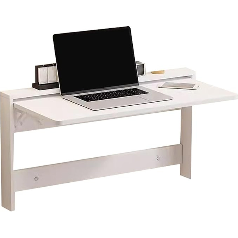 plmmdp seinale paigaldatav kokkupandav laud, kokkupandav seinalaud, ruumi säästev ujuv laud kodukontorisse, pesuruumi ja väikestesse ruumidesse (valge, 24,8 x 18,5 tolli / 63 x 47 cm)
