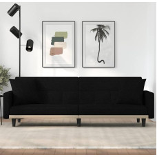 CIADAZ diivanvoodi, diivan, diivanvoodi, istumisala elutoa diivan, elutoa diivan, elutoa diivan, diivan külalistetoas koos pehmendusega, mustast kangast