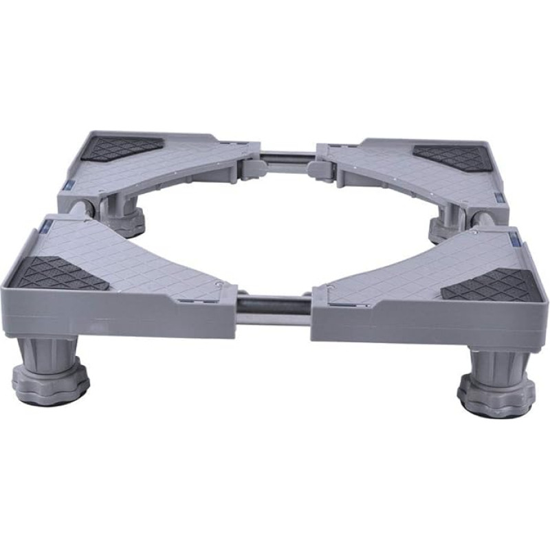 SMONTER Multi-functional Movable Adjustable Base with 4 Strong Feet Mobile Case Roller Dolly for Washing Machine ,Dryer and Refrigerator, Grey