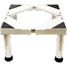 MiSMiAO pesumasina alus, pesumasina alus, külmkapi pjedestaalraam, 4 jalga, reguleeritav laius 42-65 cm, roostevabast terasest koormus 600 kg, libisemisvastane raam (kõrgus: 9,4-10,6 tolli)