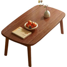 Tragbarer, faltbarer Couchtisch, rechteckig, madal Tisch für kleine Räume, ideal für Schlafzimmer, Wohnzimmer und Balkon, keine Montage erforderlich, vielseitiges Bodensitz-Design