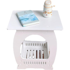 GNYVZXPLQ Multifunktsionaalne kokkupandav laud, riiuliga küljelaud, kaasaegsed diivanipoolsed lauad, armas öökapita, kodumööbel, väikesed lauad väikestesse ruumidesse, kontorisse, elutuppa, magamistuppa