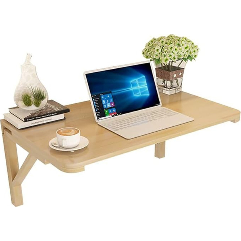 Kokkupandav seinalaud väikestele ruumidele, looduslik puit | köögi kokkuklapitav söögilaud, kokkuklapitav/tahke laud, seinale paigaldatud nurgas arvutilaud, töölaud väikestele ruumidele